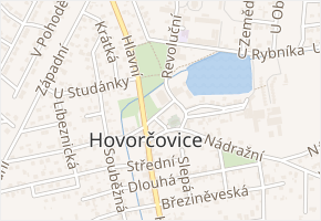 U Kostela v obci Hovorčovice - mapa ulice