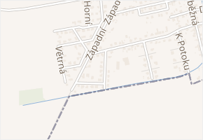 U Slunečnic v obci Hovorčovice - mapa ulice