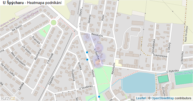 U Špýcharu - mapa podnikání