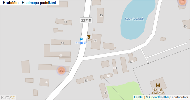 Hraběšín - mapa podnikání