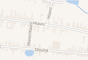 Hlavní v obci Hrabětice - mapa ulice