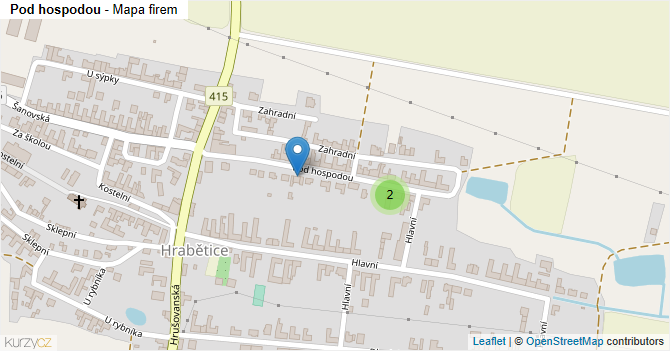 Pod hospodou - mapa firem