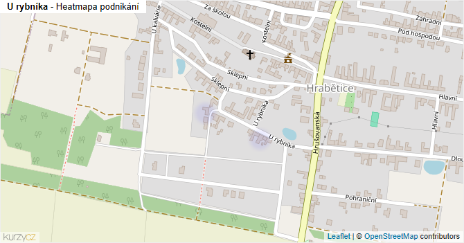 U rybníka - mapa podnikání