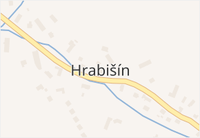 Hrabišín v obci Hrabišín - mapa části obce