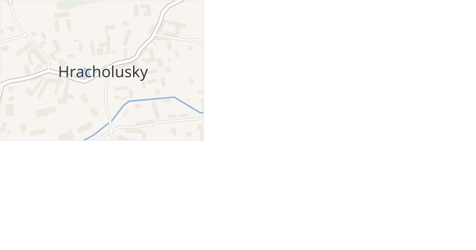 Hracholusky v obci Hracholusky - mapa části obce