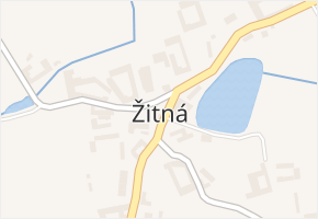 Žitná v obci Hracholusky - mapa části obce