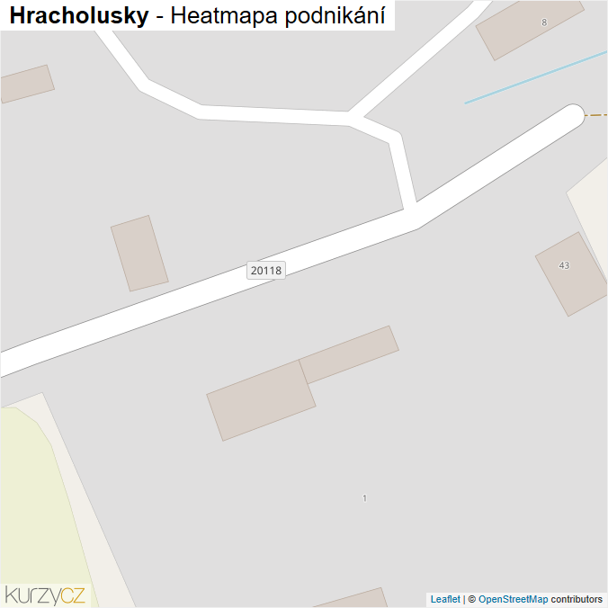 Mapa Hracholusky - Firmy v obci.