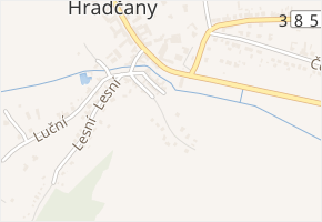 Úvoz v obci Hradčany - mapa ulice