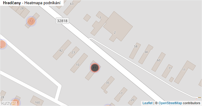 Hradčany - mapa podnikání