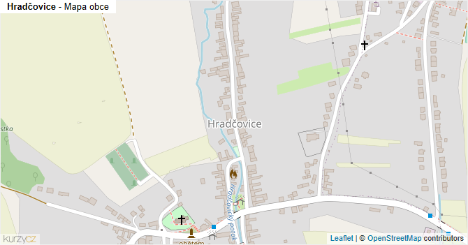 Hradčovice - mapa obce