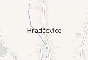 Hradčovice v obci Hradčovice - mapa části obce