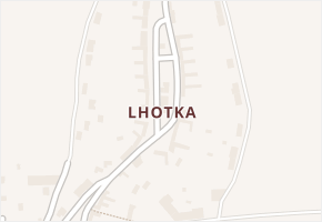 Lhotka v obci Hradčovice - mapa části obce