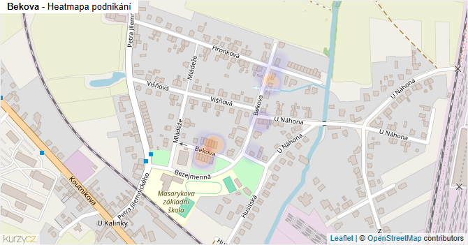 Bekova - mapa podnikání