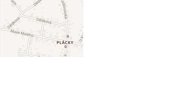 Dědkova v obci Hradec Králové - mapa ulice