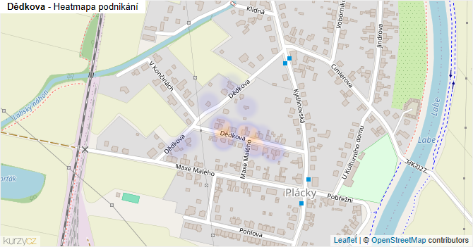 Dědkova - mapa podnikání