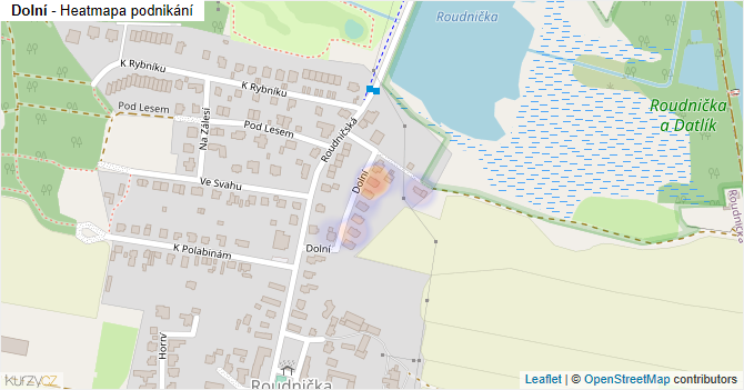 Dolní - mapa podnikání