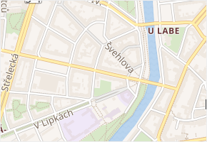 Domov důchodců v obci Hradec Králové - mapa ulice