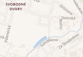Fr. Tichého v obci Hradec Králové - mapa ulice