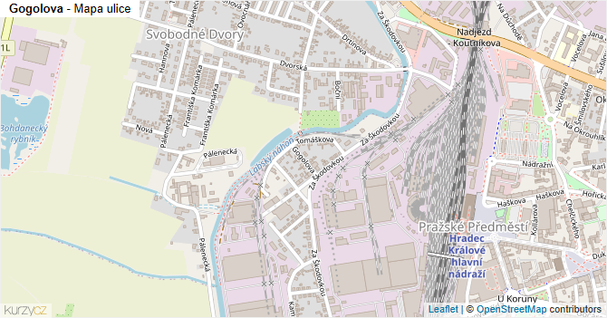 Gogolova - mapa ulice