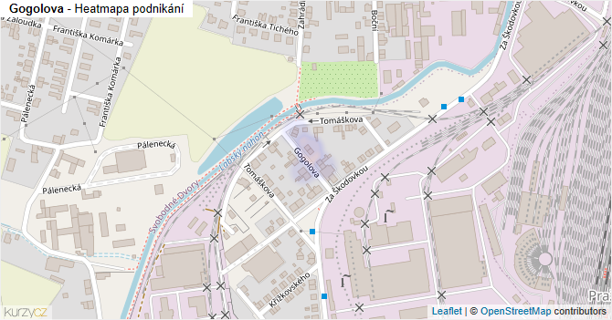 Gogolova - mapa podnikání