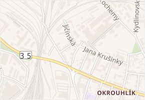 Jičínská v obci Hradec Králové - mapa ulice