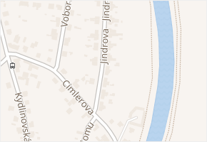 Jindrova v obci Hradec Králové - mapa ulice