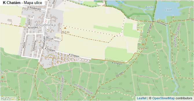 K Chatám - mapa ulice