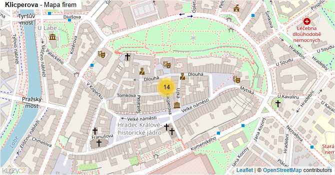 Klicperova - mapa firem