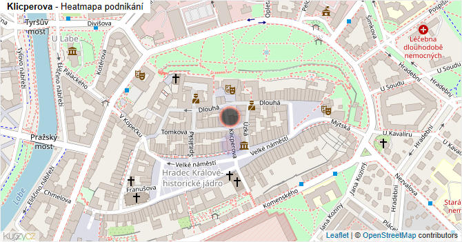 Klicperova - mapa podnikání