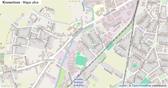 Krunertova - mapa ulice