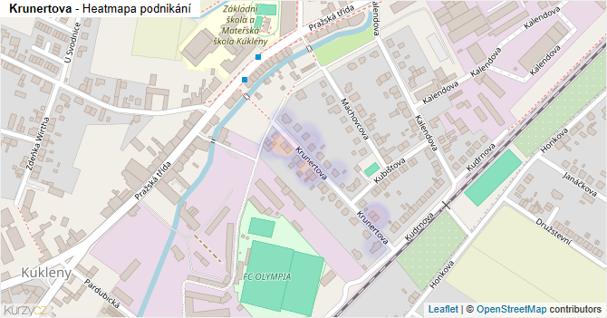Krunertova - mapa podnikání