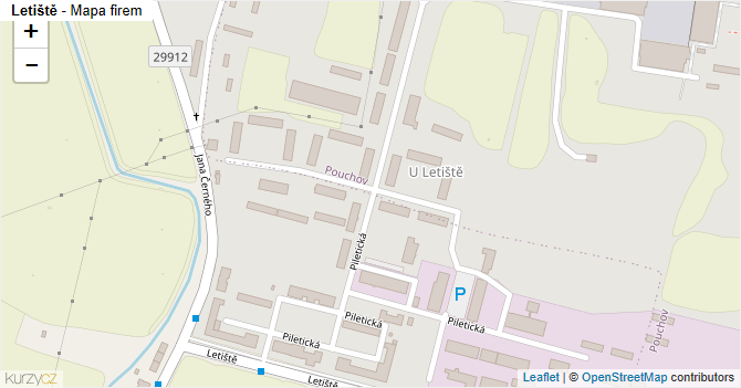 Letiště - mapa firem