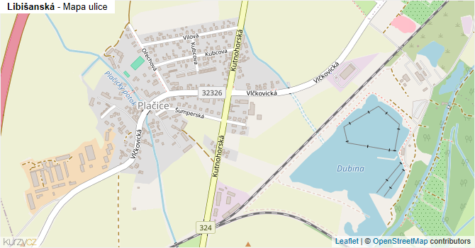 Libišanská - mapa ulice