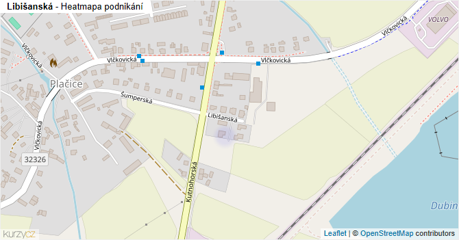 Libišanská - mapa podnikání