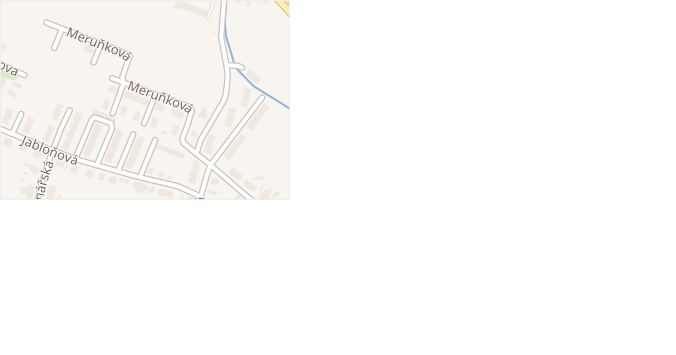 Meruňková v obci Hradec Králové - mapa ulice