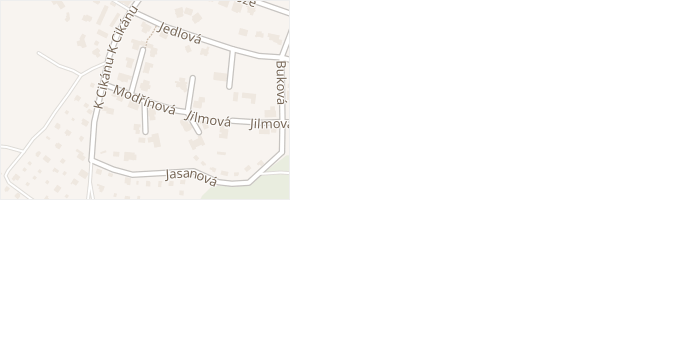 Modřínová v obci Hradec Králové - mapa ulice