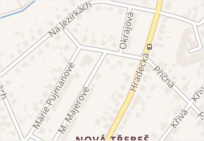 Na Jezírkách v obci Hradec Králové - mapa ulice