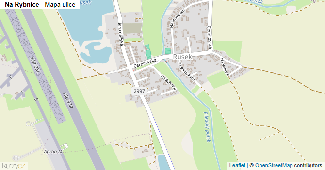 Na Rybníce - mapa ulice