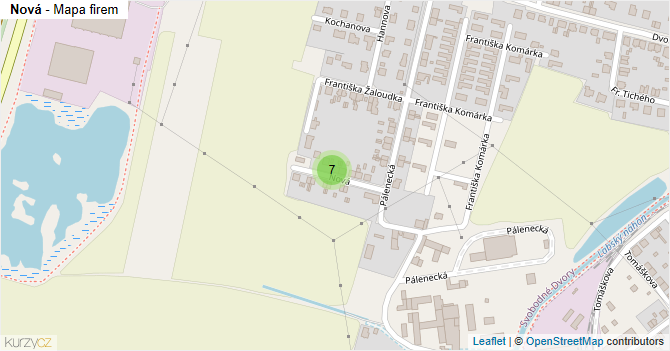 Nová - mapa firem