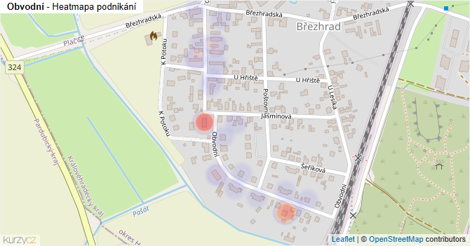 Obvodní - mapa podnikání