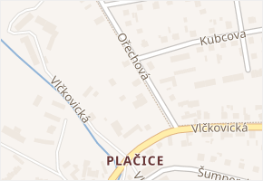 Ořechová v obci Hradec Králové - mapa ulice