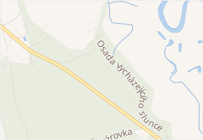 Osada vycházejícího slunce v obci Hradec Králové - mapa ulice