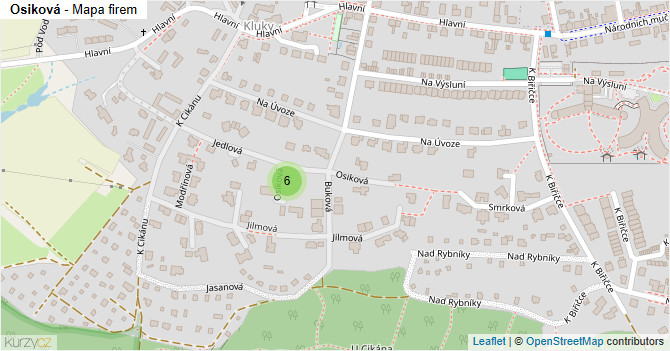 Osiková - mapa firem
