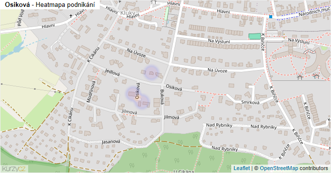 Osiková - mapa podnikání