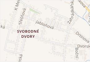 Ovocnářská v obci Hradec Králové - mapa ulice