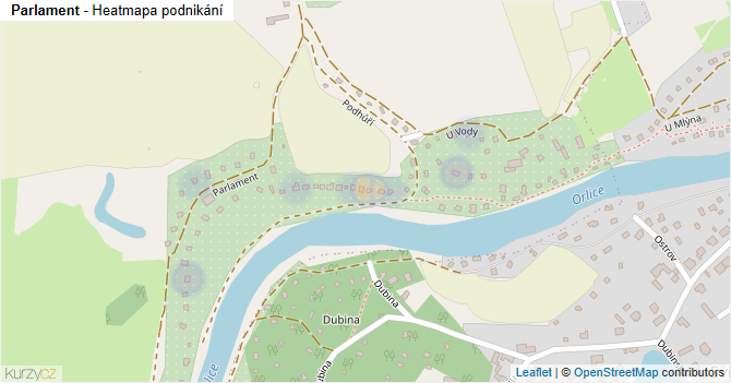 Parlament - mapa podnikání