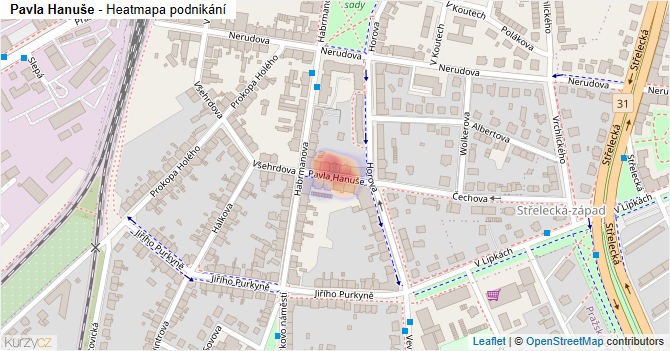 Pavla Hanuše - mapa podnikání
