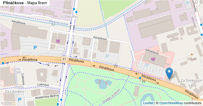Pilnáčkova - mapa firem