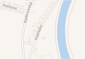 Pobřežní v obci Hradec Králové - mapa ulice