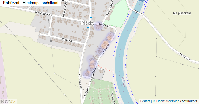 Pobřežní - mapa podnikání